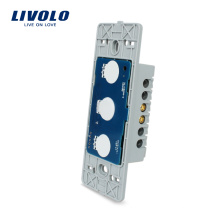 Livolo US Wall Touch Wireless Remote Dimmer Light Switches Without Glass 110~250V 1 gang Light Controller VL-C501DR